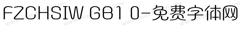 FZCHSIW GB1 0字体转换